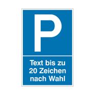 Placas de parque de estacionamento e estacionamento proibido de plástico