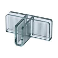 Conectores de encaixe “Clear” para vitrines de montagem própria