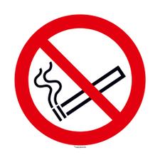 Sinal redondo “Proibido fumar”