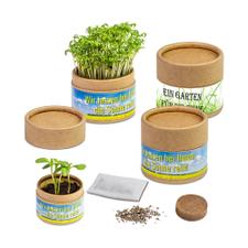 Pote para plantas “Cup-U-Seed-O” com sementes