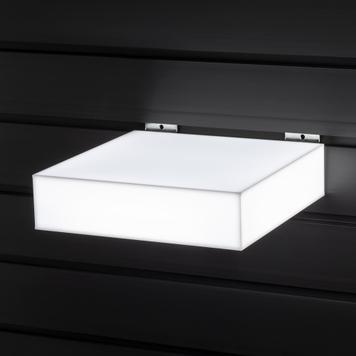Expositor LED “Highlight” para painéis ranhurados