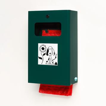 Dispensador de sacos higiénicos para cão “DS 6” com compartimento interior