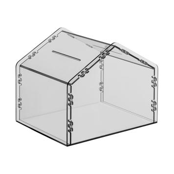 Caixa de donativos em forma de casa “Zebrina”
