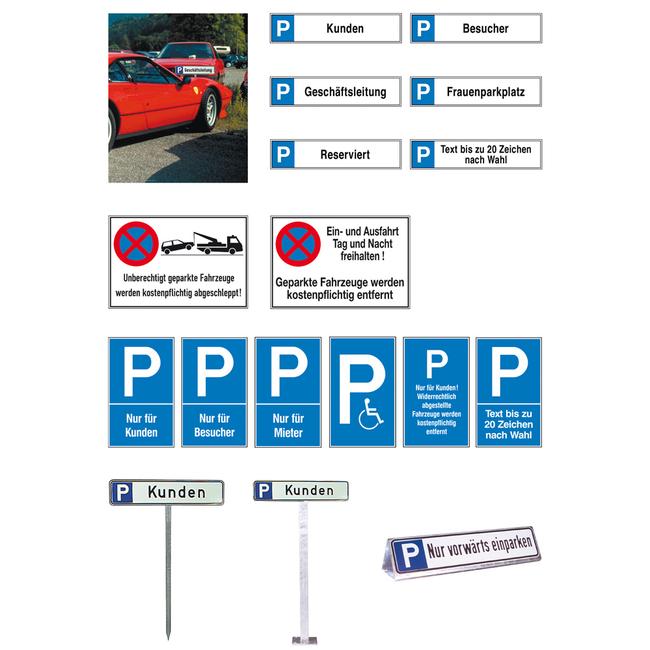 Placas de parque de estacionamento e estacionamento proibido de alumínio