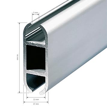 Calha de alumínio plano “Rail”