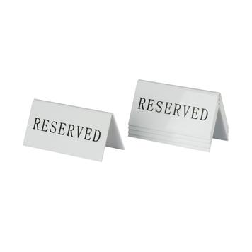 Placa “Reservado” para mesa