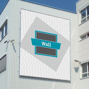 Sistema de caixilho em alumínio para banner "Wall"